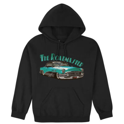 1956 Roadmaster - Aqua & Black - Hooded Sweatshirt Thumbnail