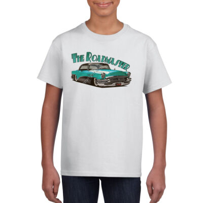 1956 Roadmaster - Aqua & Black - Gildan Youth Unisex T Shirt Thumbnail