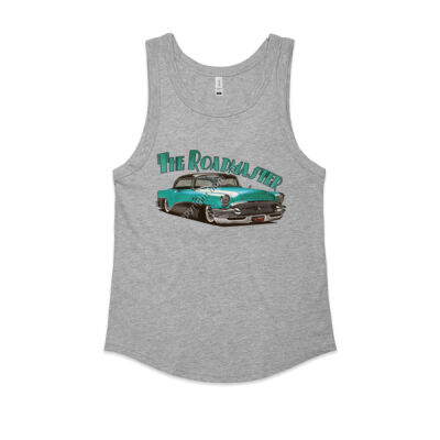 1956 Roadmaster - Aqua & Black - Women's Sunday Singlet Thumbnail