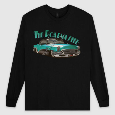 1956 Roadmaster - Aqua & Black - Ultra Cotton Mens Longsleeve Tee Thumbnail