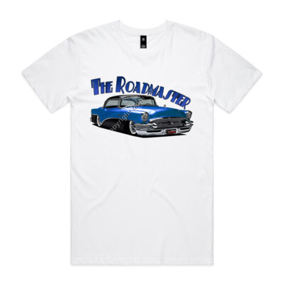 1956 Roadmaster - Blue & Black - Mens Staple Tee Thumbnail