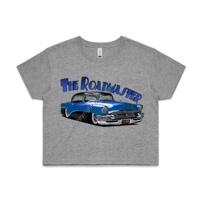 1956 Roadmaster - Blue & Black - AS Colour CROP TEE - 4062 Thumbnail
