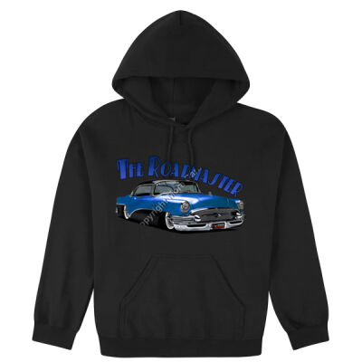 1956 Roadmaster - Blue & Black - Hooded Sweatshirt Thumbnail