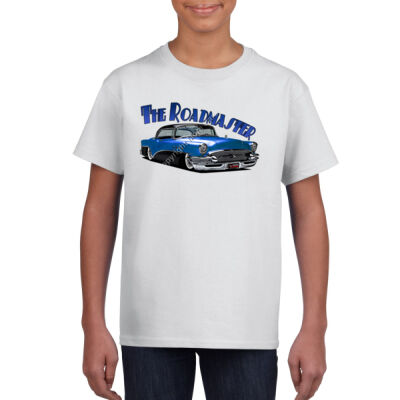 1956 Roadmaster - Blue & Black - Gildan Youth Unisex T Shirt Thumbnail