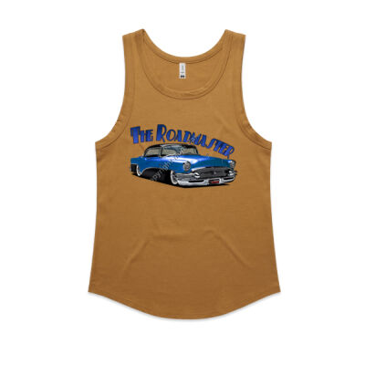 1956 Roadmaster - Blue & Black - Women's Sunday Singlet Thumbnail