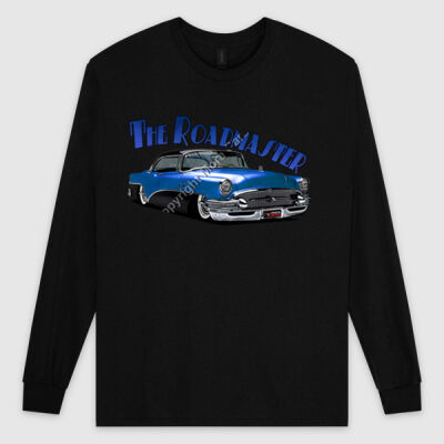 1956 Roadmaster - Blue & Black - Ultra Cotton Mens Longsleeve Tee Thumbnail