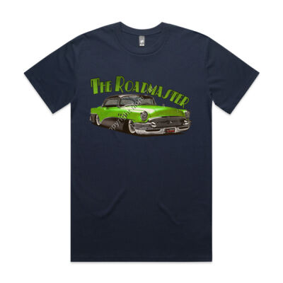 1956 Roadmaster - Green & Black - Mens Staple Tee Thumbnail