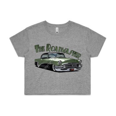 1956 Roadmaster - Khaki & Black - AS Colour CROP TEE - 4062 Thumbnail