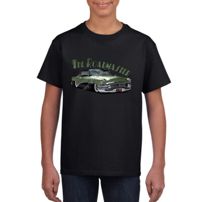1956 Roadmaster - Khaki & Black - Youth Crew Neck Tee (Same Day) Thumbnail