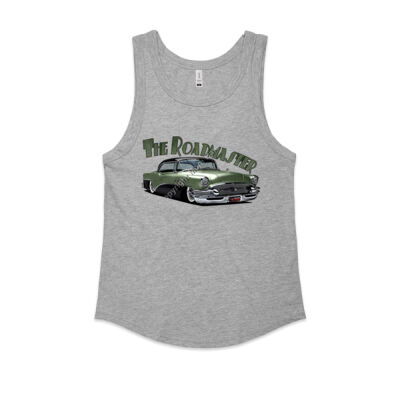 1956 Roadmaster - Khaki & Black - Women's Sunday Singlet Thumbnail