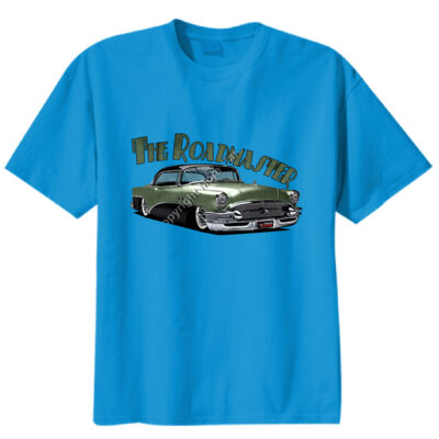 1956 Roadmaster - Khaki & Black - Unisex Modern Fit Tee Thumbnail
