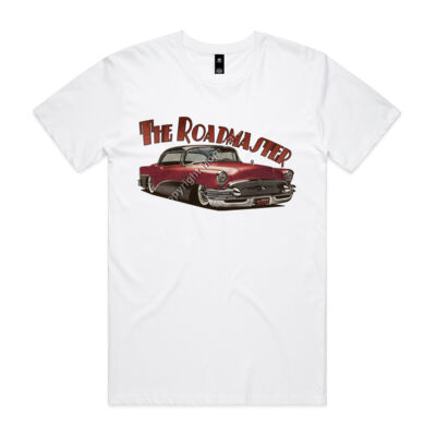 1956 Roadmaster - Maroon & Black - Mens Staple Tee Thumbnail