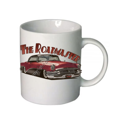 1956 Roadmaster - Maroon & Black - Boutique Ceramic Mug Thumbnail