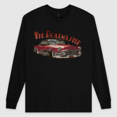 1956 Roadmaster - Maroon & Black - Ultra Cotton Mens Longsleeve Tee Thumbnail