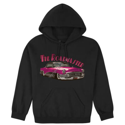 1956 Roadmaster - Pink & Black - Hooded Sweatshirt Thumbnail