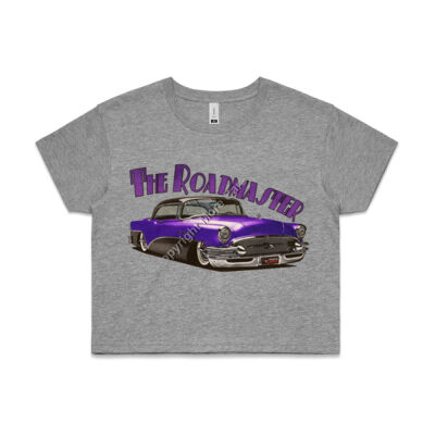 1956 Roadmaster - Purple & Black - AS Colour CROP TEE - 4062 Thumbnail