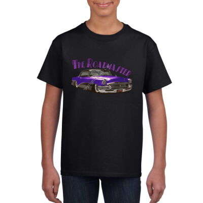 1956 Roadmaster - Purple & Black - Youth Crew Neck Tee (Same Day) Thumbnail