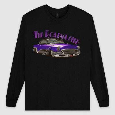 1956 Roadmaster - Purple & Black - Ultra Cotton Mens Longsleeve Tee Thumbnail