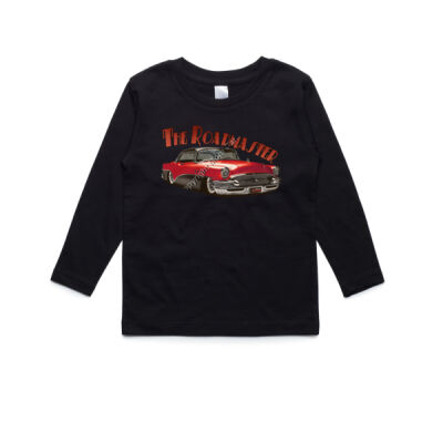 1956 Roadmaster - Red & Black - AS Colour Kids Longsleeve Tee Thumbnail