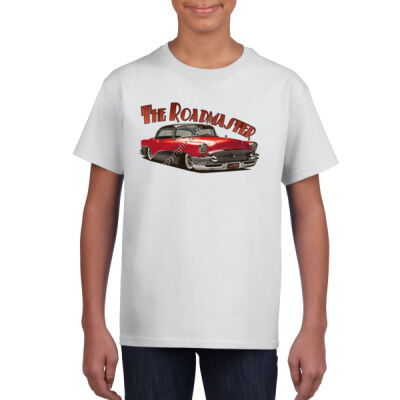 1956 Roadmaster - Red & Black - Gildan Youth Unisex T Shirt Thumbnail