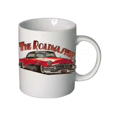 1956 Roadmaster - Red & Black - Boutique Ceramic Mug Thumbnail