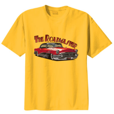 1956 Roadmaster - Red & Black - Unisex Modern Fit Tee Thumbnail