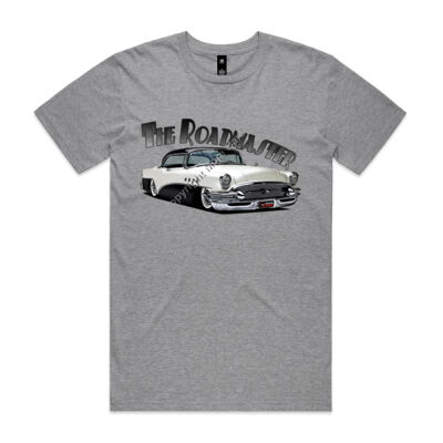 1956 Roadmaster - White & Black - Mens Staple Tee Thumbnail