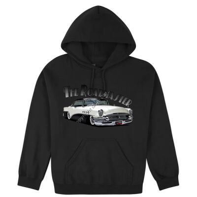 1956 Roadmaster - White & Black - Hooded Sweatshirt Thumbnail