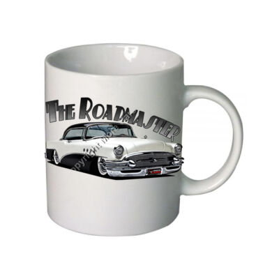 1956 Roadmaster - White & Black - Boutique Ceramic Mug Thumbnail