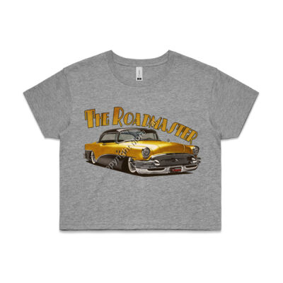 1956 Roadmaster - Yellow & Black - AS Colour CROP TEE - 4062 Thumbnail