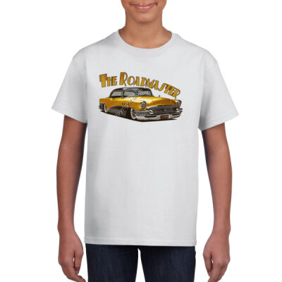 1956 Roadmaster - Yellow & Black - Gildan Youth Unisex T Shirt Thumbnail