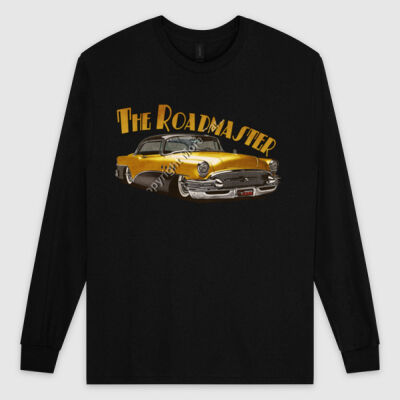 1956 Roadmaster - Yellow & Black - Ultra Cotton Mens Longsleeve Tee Thumbnail