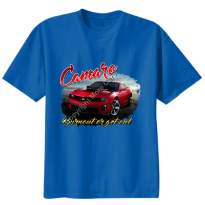 2016 Camaro - Burn Out or Get Out - Unisex Modern Fit Tee Thumbnail