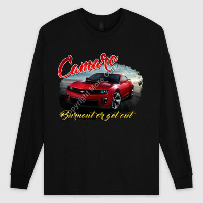 2016 Camaro - Burn Out or Get Out - Ultra Cotton Mens Longsleeve Tee Thumbnail