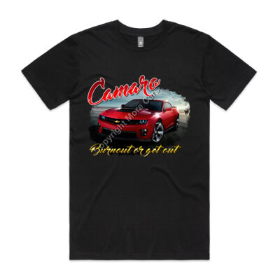 2016 Camaro - Burn Out or Get Out - Mens Staple Tee Thumbnail