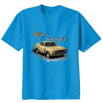 Hey Charger - Beige - Unisex Modern Fit Tee Thumbnail