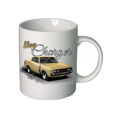 Hey Charger - Beige - Boutique Ceramic Mug Thumbnail