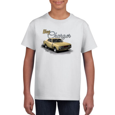 Hey Charger - Beige - Gildan Youth Unisex T Shirt Thumbnail