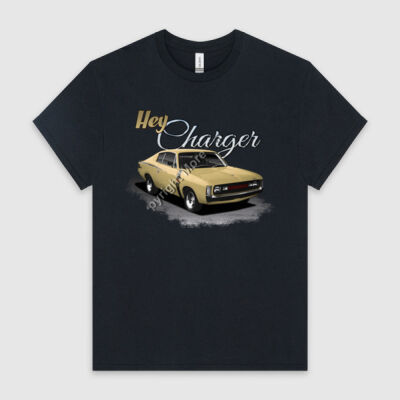 Hey Charger - Beige - HeavyCotton™ Tee Thumbnail