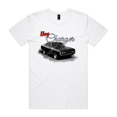 Hey Charger - Black - Mens Staple Tee Thumbnail