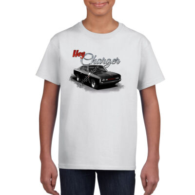 Hey Charger - Black - Gildan Youth Unisex T Shirt Thumbnail