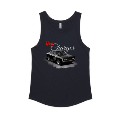 Hey Charger - Black - Women's Sunday Singlet Thumbnail