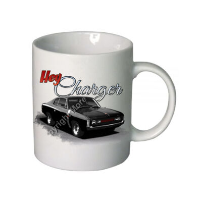Hey Charger - Black - Boutique Ceramic Mug Thumbnail
