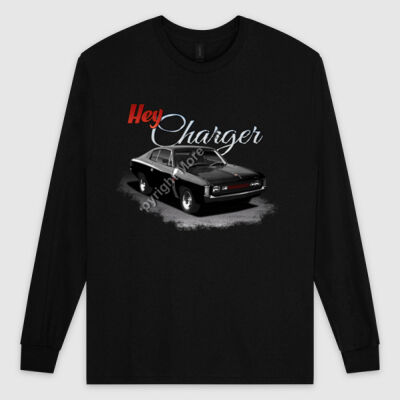 Hey Charger - Black - Ultra Cotton Mens Longsleeve Tee Thumbnail