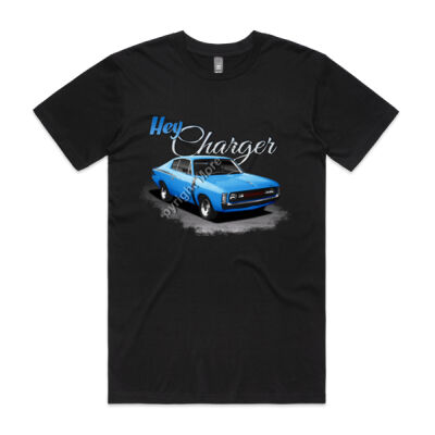 Hey Charger - Blue - Mens Staple Tee Thumbnail