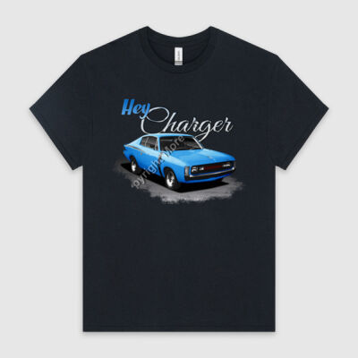 Hey Charger - Blue - HeavyCotton™ Tee Thumbnail