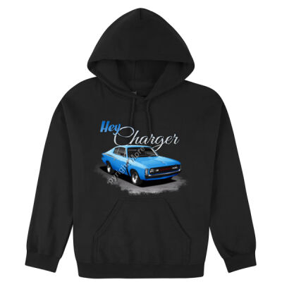 Hey Charger - Blue - Hooded Sweatshirt Thumbnail