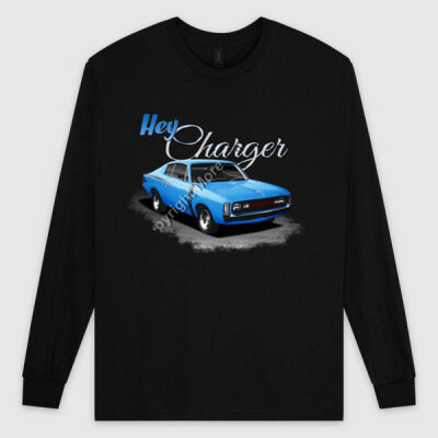 Hey Charger - Blue - Ultra Cotton Mens Longsleeve Tee Thumbnail