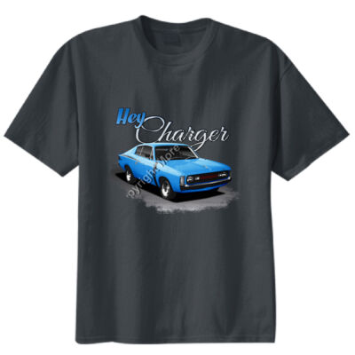 Hey Charger - Blue - Unisex Modern Fit Tee Thumbnail