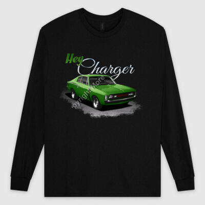 Hey Charger - Green - Ultra Cotton Mens Longsleeve Tee Thumbnail